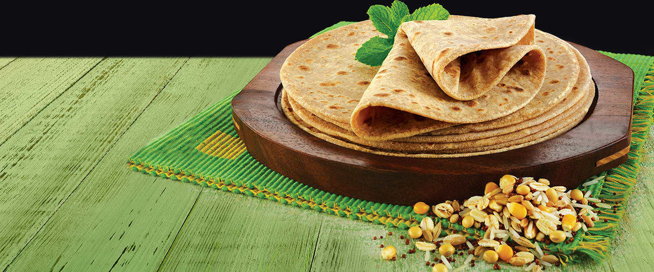 Microwaveable Multigrain Roti