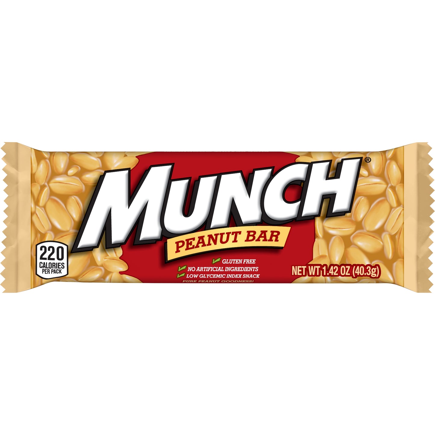 Munch Peanut Gluten Free Candy Bar, Full Size - 1.42 oz