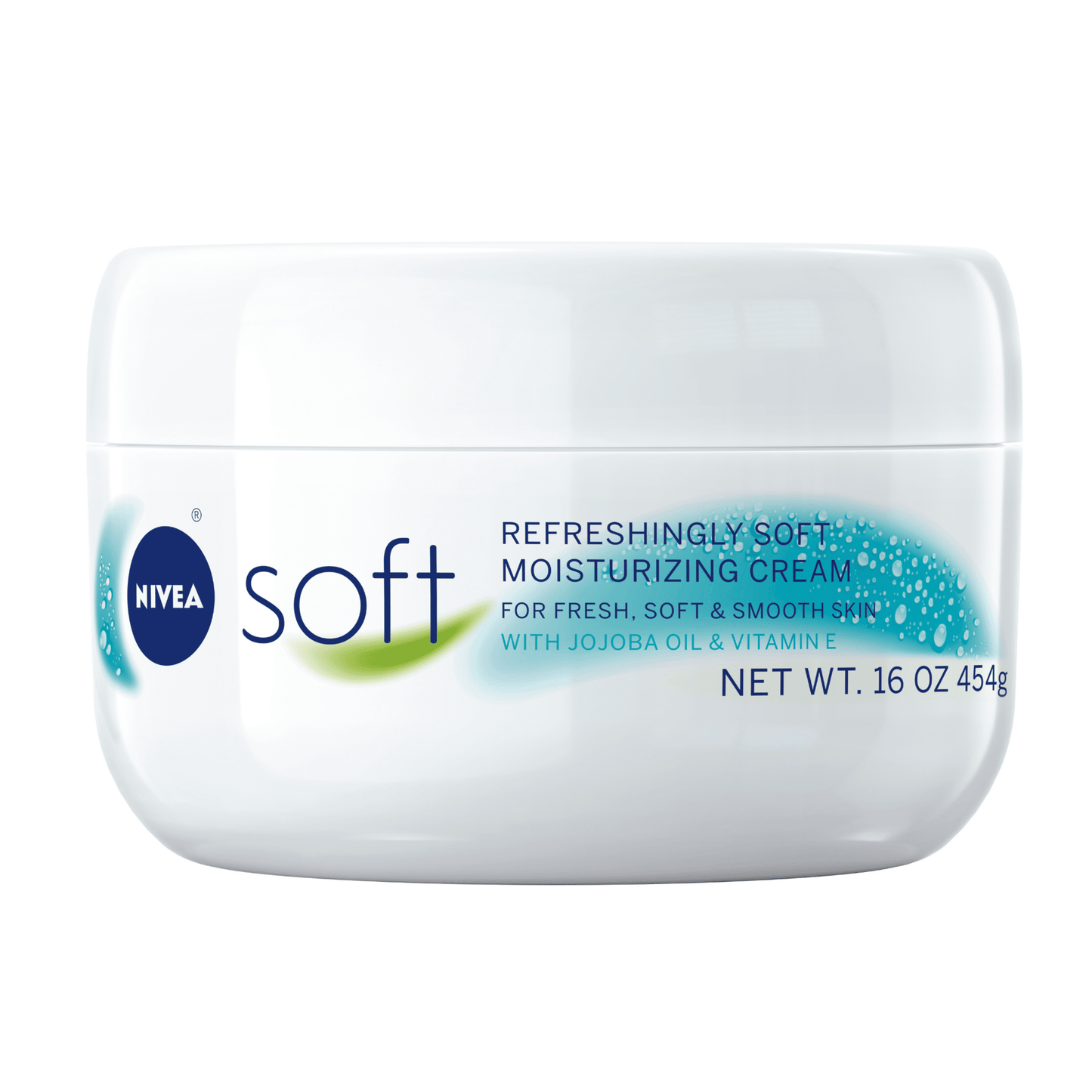 NIVEA Soft Cream, Refreshingly Soft Moisturizing Cream, Body Cream, Hand Cream, Face Cream, 16 Oz Jar