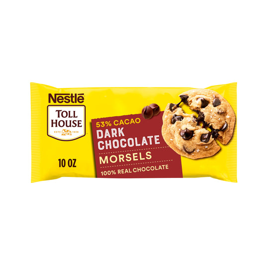 Nestle Toll House Dark Chocolate Baking Chips, Morsels 10 oz Bag