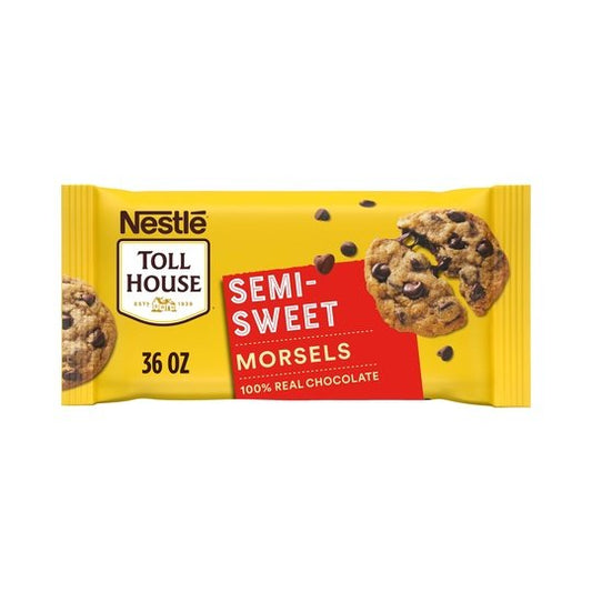 Nestle Toll House Semi Sweet Chocolate Baking Chips, 36 oz Bag