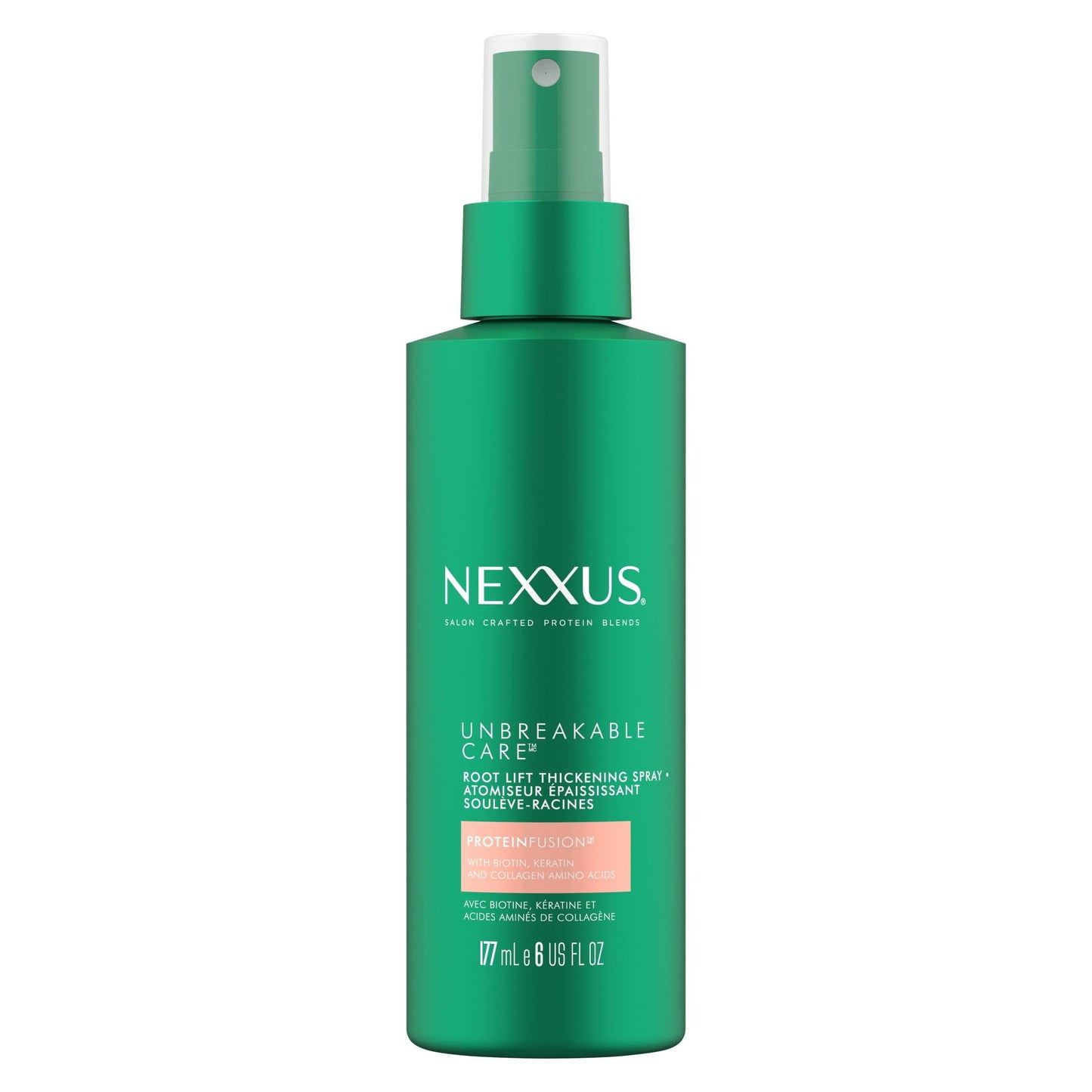 Nexxus Unbreakable Care Root Lift Thickening Women's Hairspray with Biotin, 6 fl oz