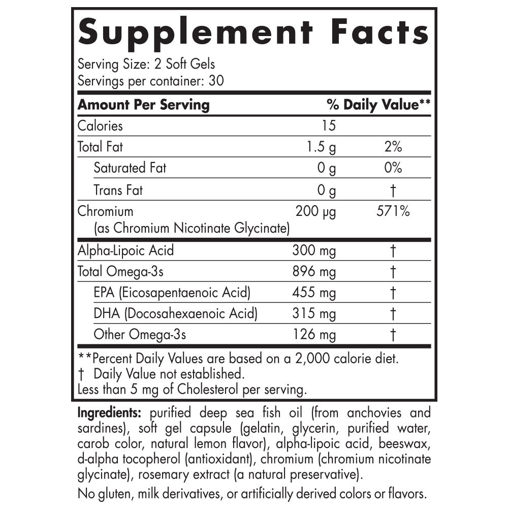 Nordic Naturals Omega Blood Sugar