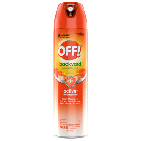 OFF! Active Insect Repellent I, Bug Bite Protection that Resists Perspiration, 9 oz