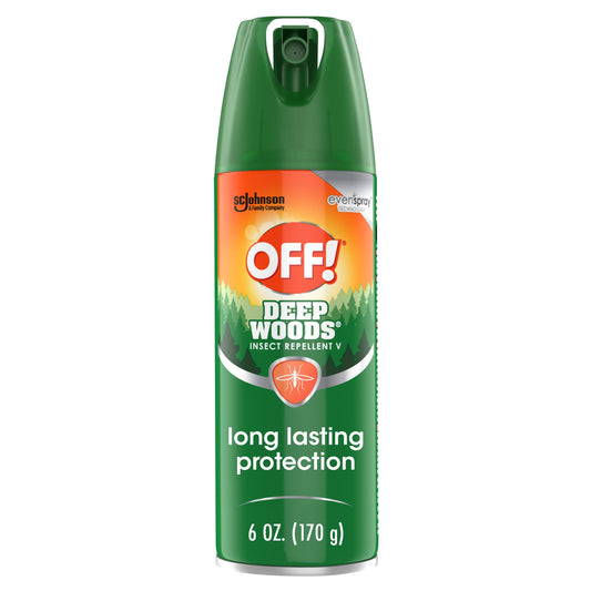 OFF! Deep Woods Mosquito Repellent V, Up to 8 Hours of Outdoor Insect Protection, 6 oz