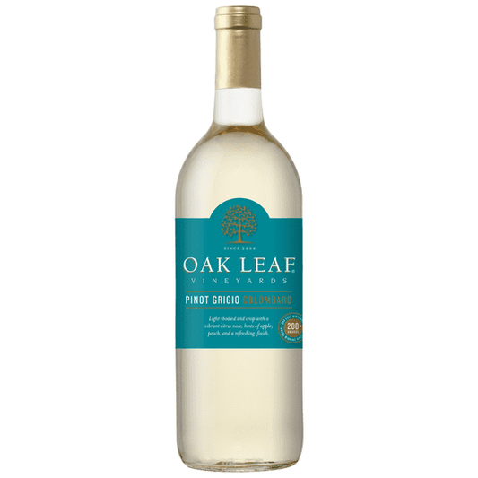 Oak Leaf Vineyards Pinot Grigio Colombard White Wine, 1.5 L Bottle