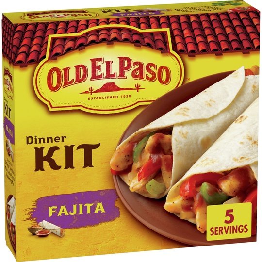 Old El Paso Fajita Dinner Kit With Flour Tortillas, Mild Fajita Sauce & Seasoning Mix, 12.5 oz.