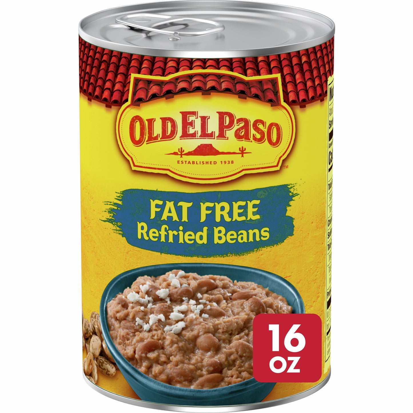 Old El Paso Fat Free Refried Beans, 16 oz.