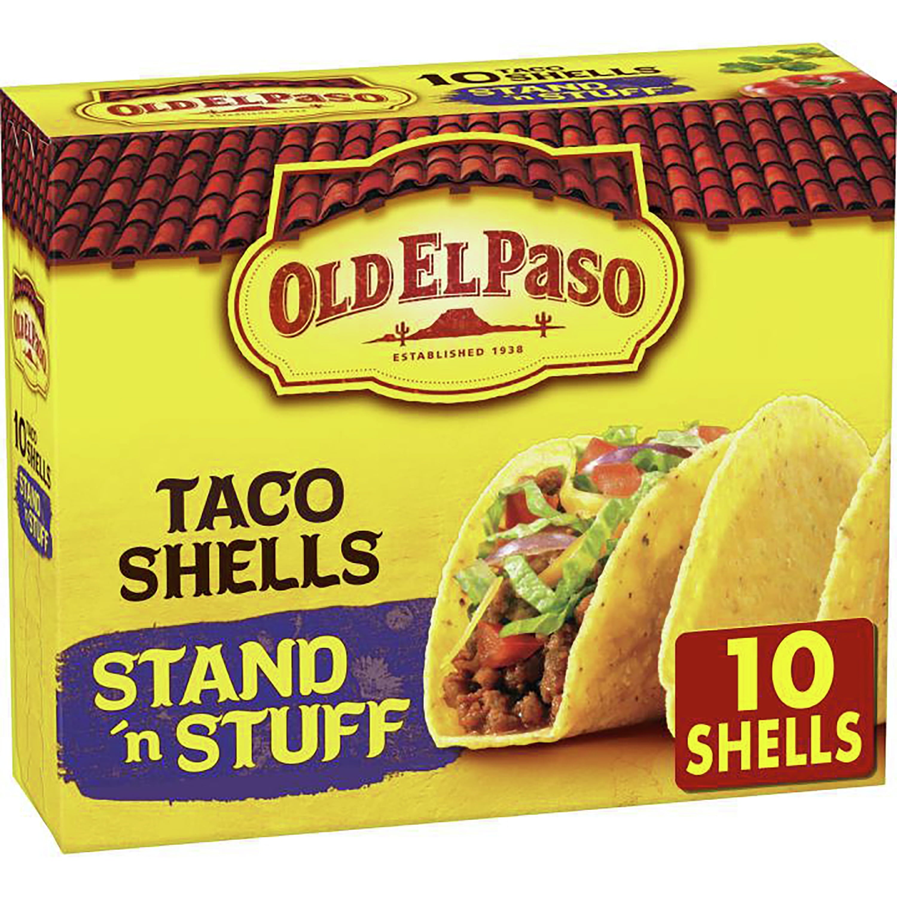Old El Paso Stand 'N Stuff Taco Shells, Gluten Free, 10-Count – instafresh