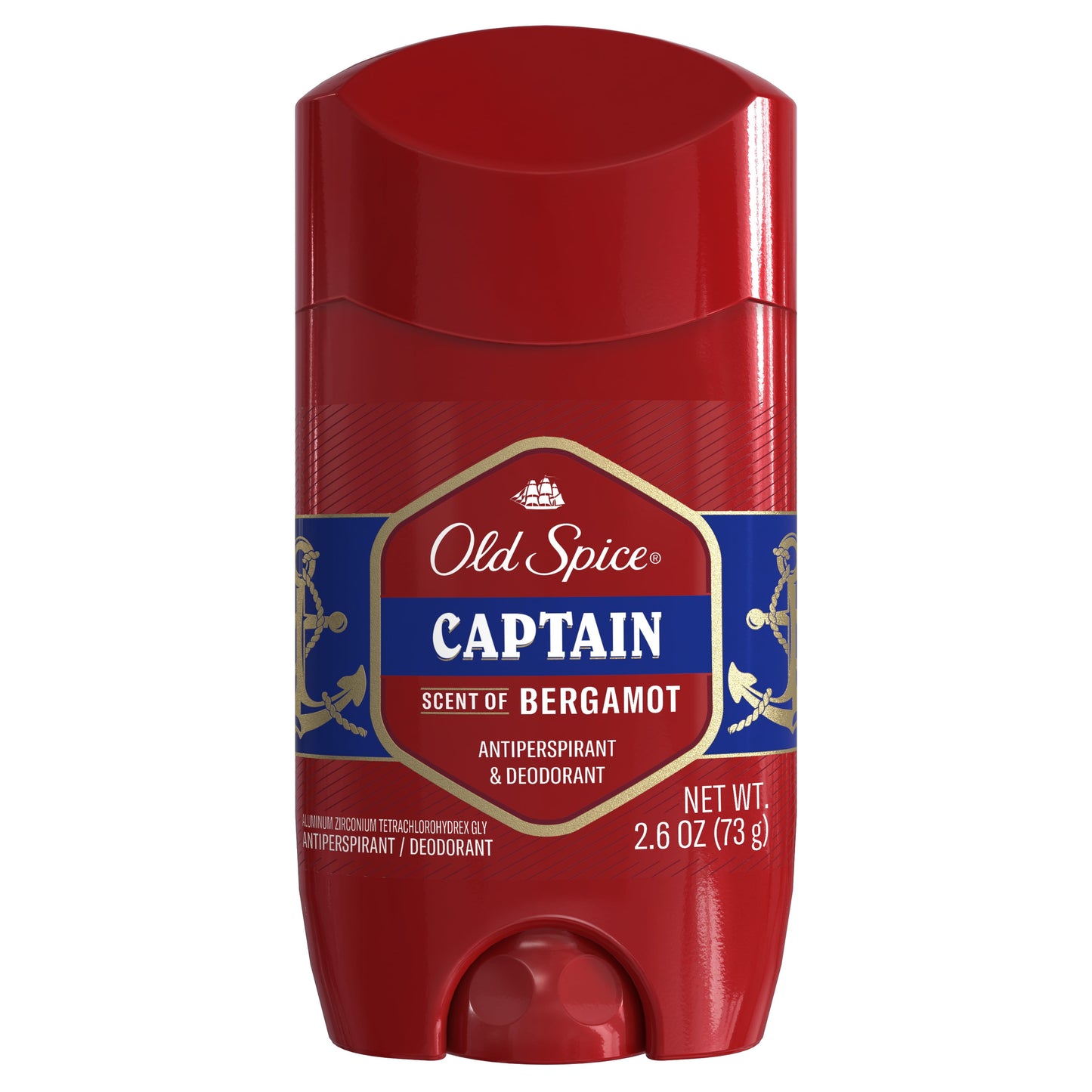 Old Spice Red Collection Antiperspirant Deodorant for Men, Captain Scent, 2.6 oz