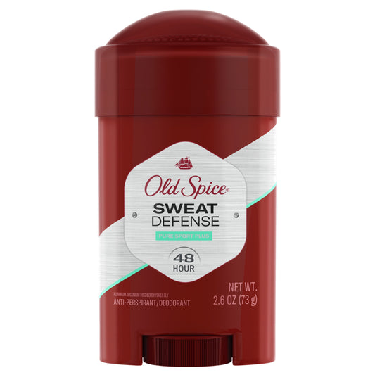 Old Spice Sweat Defense Antiperspirant Deodorant for Men, Pure Sport Plus, 2.6 oz Twin Pack