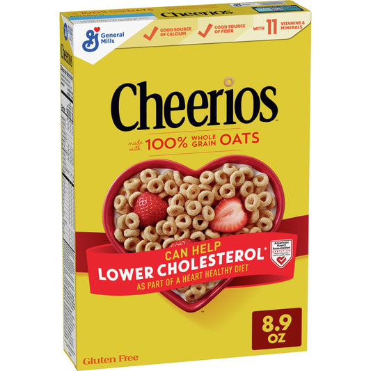 Original Cheerios Heart Healthy Cereal, 8.9 OZ Cereal Box