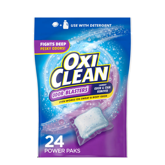 OxiClean Odor Blasters Odor and Stain Remover Power Paks, 24ct