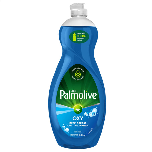 Palmolive Ultra Dishwashing Liquid Dish Soap, Oxy Power Degreaser, Fresh Scent- 32.5 Fluid Ounce