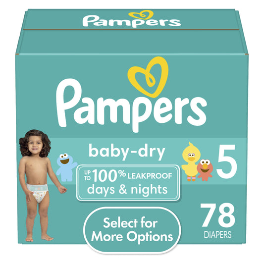 Pampers Baby Dry Diapers Size 5, 78 Count