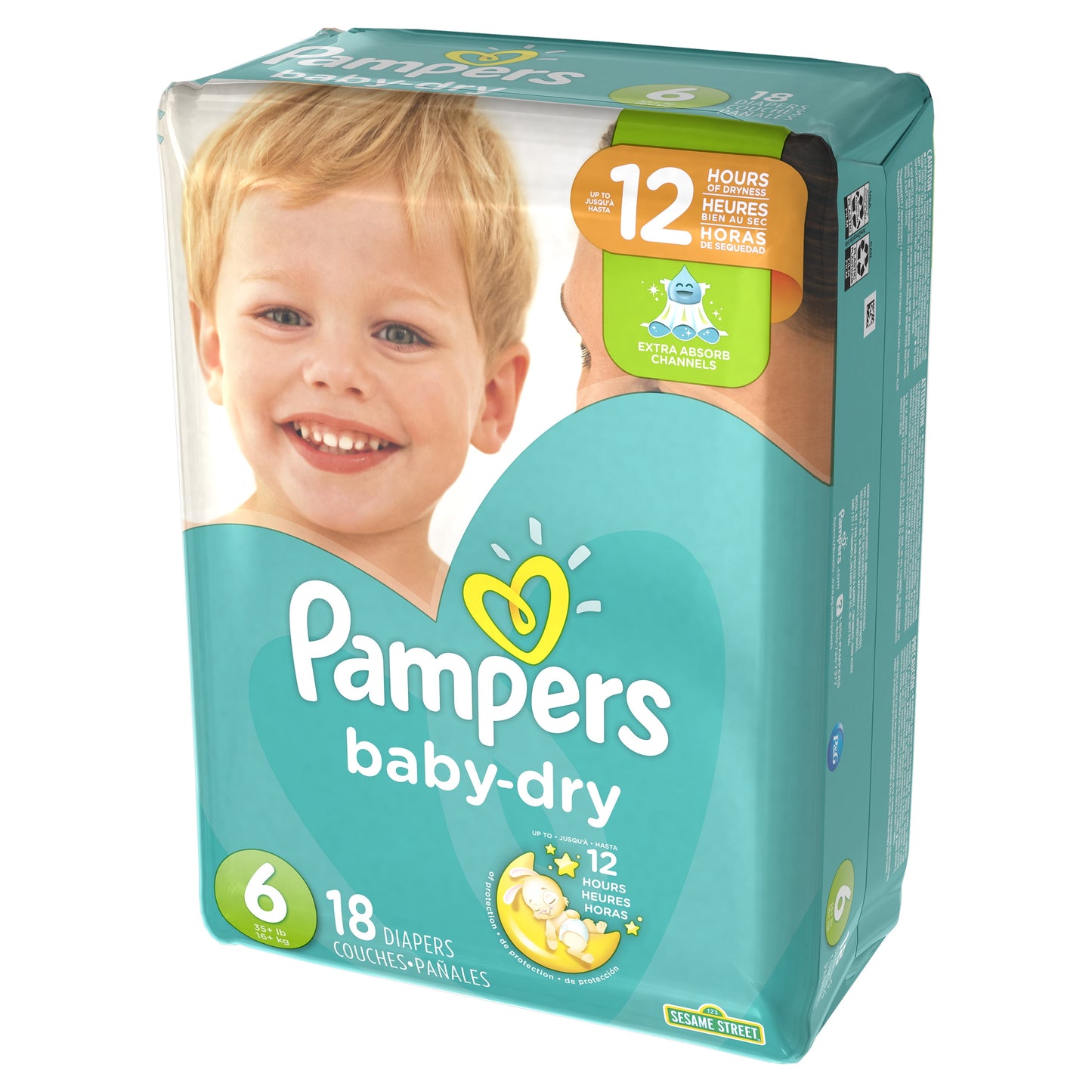 Pampers Baby-Dry Diapers Size 6 18 Count