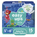 Pampers Easy Ups PJ Masks Training Pants Toddler Boys Size 5T/6T 15 Count