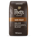 Peet's Coffee Major Dickason's Blend Ground Coffee, Premium Dark Roast, 100% Arabica, 18 oz