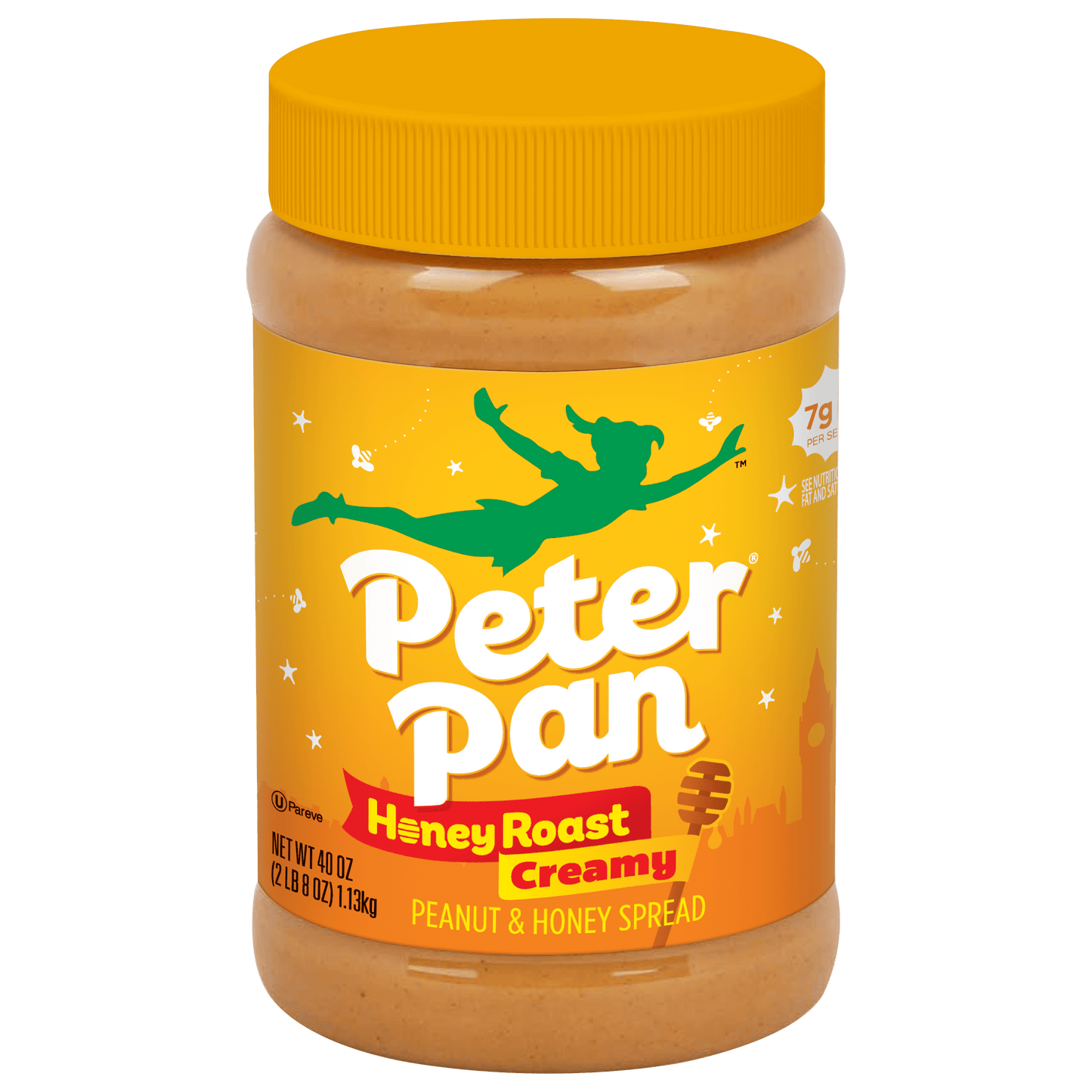 Peter Pan Creamy Honey Roast Peanut Butter Spread, 40 OZ Jar