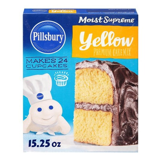 Pillsbury Moist Supreme Premium Yellow Cake Mix, 15.25 Oz Box