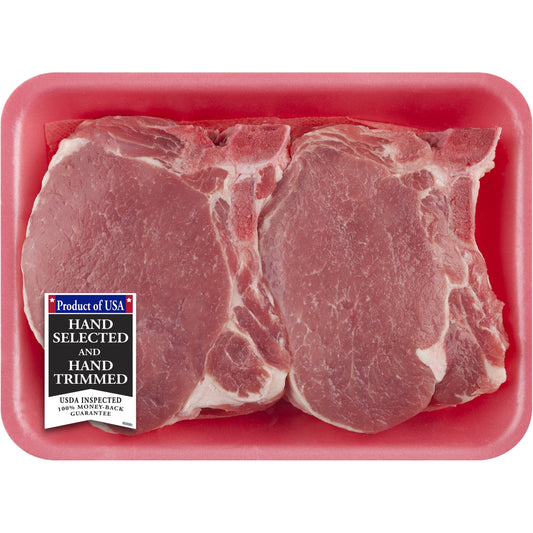 Pork Center Cut Loin Chops Thick Bone-In, 1.4 - 2.0 lb Tray