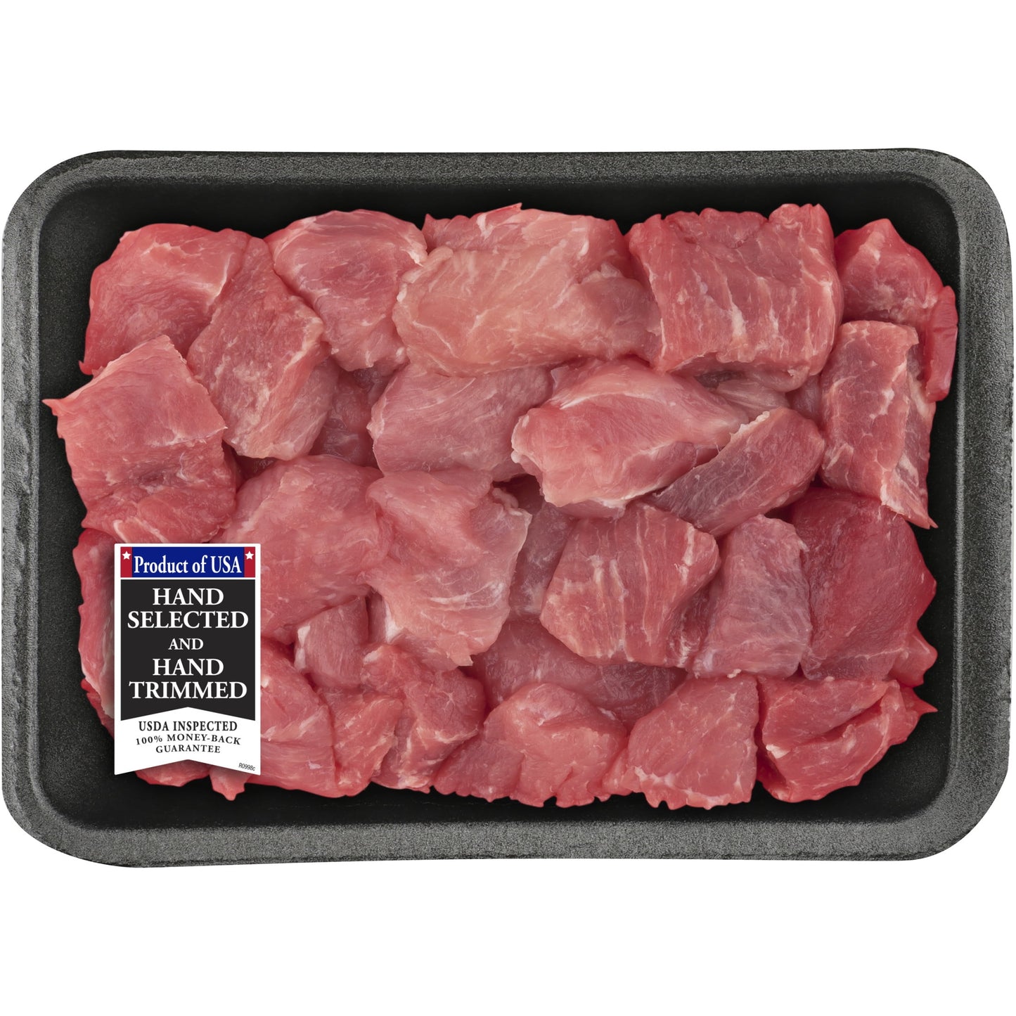 Pork Stew Meat Boneless, 0.9 - 2.0 lb Tray