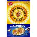 Post Honey Bunches of Oats with Almonds Breakfast Cereal, Family Size Cereal, 18 oz Box