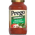 Prego Chunky Mushroom and Green Pepper Spaghetti Sauce, 23.75 oz Jar