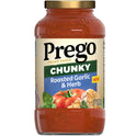 Prego Chunky Roasted Garlic and Herb Spaghetti Sauce, 23.75 oz Jar