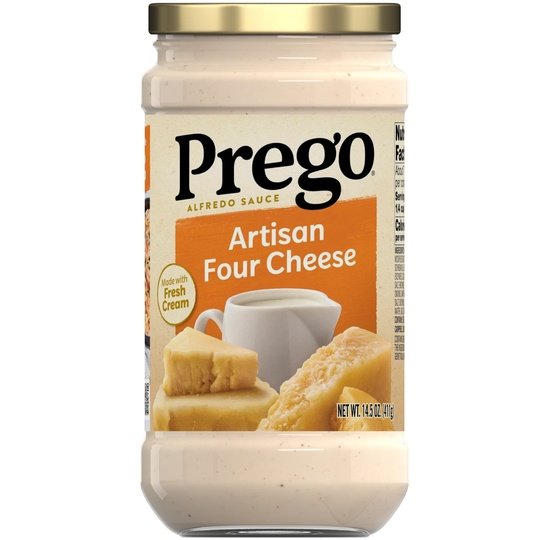 Prego Four Cheese Alfredo Pasta Sauce, 14.5 oz Jar