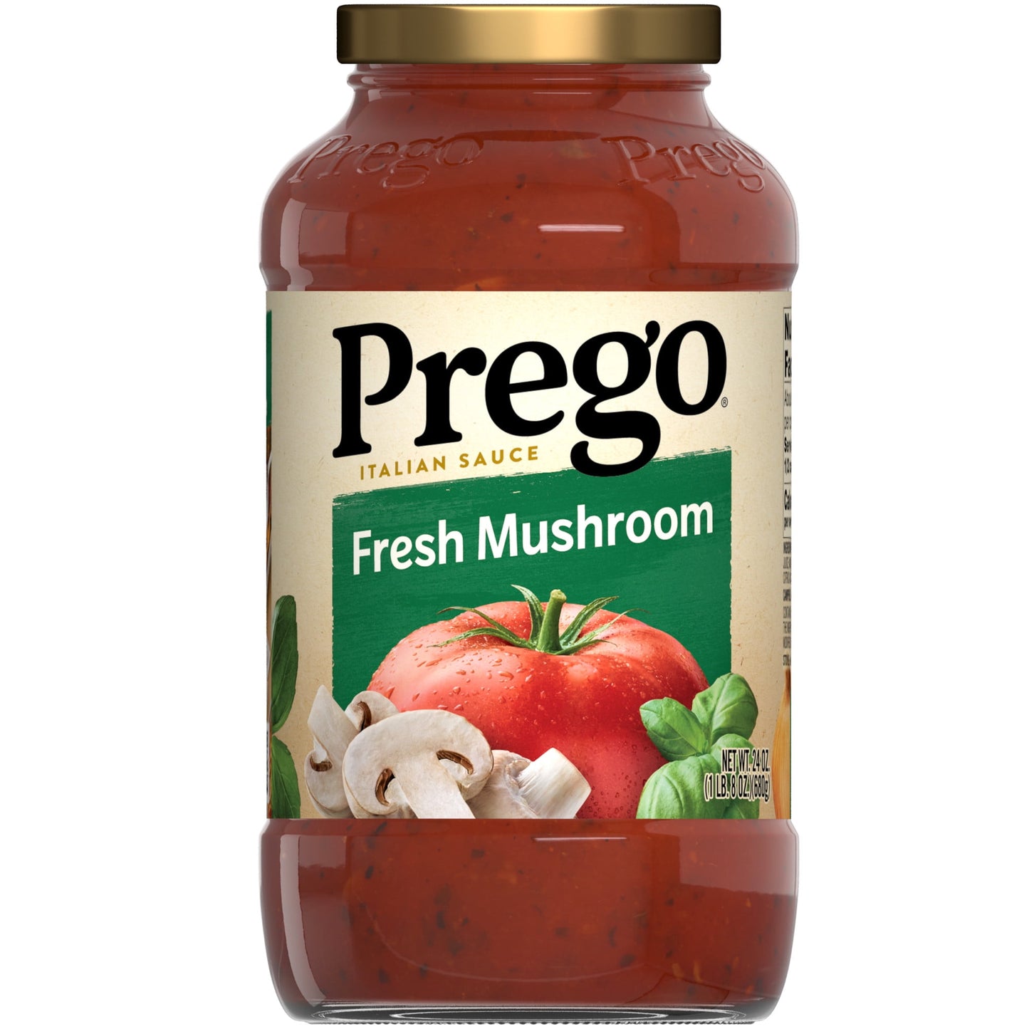 Prego Fresh Mushroom Spaghetti Sauce, 24 oz Jar