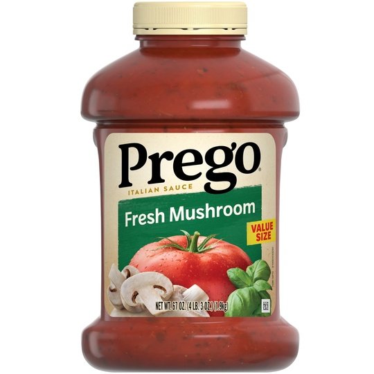 Prego Fresh Mushroom Spaghetti Sauce, 67 oz Jar