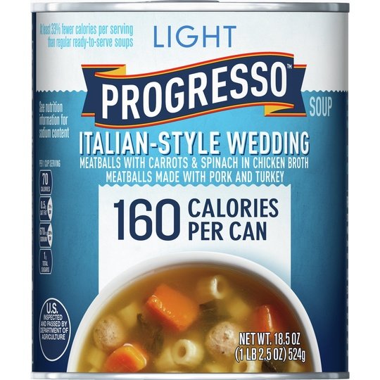 Progresso Light, Italian-Style Wedding Canned Soup, 18.5 oz.