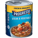 Progresso Rich & Hearty, Steak & Vegetables Canned Soup, Gluten Free, 18.8 oz.