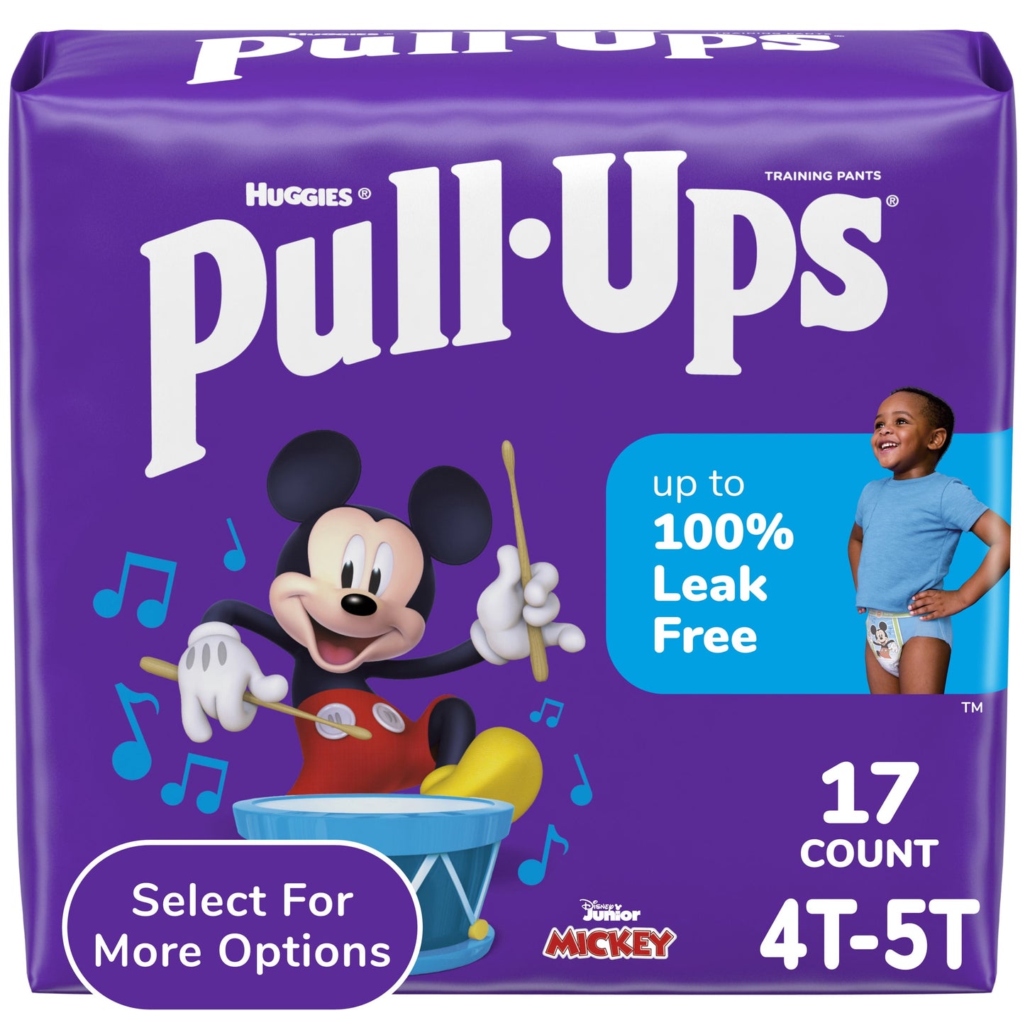 Pull-Ups Boys' Potty Training Pants, 4T-5T (38-50 lbs), 17 Count