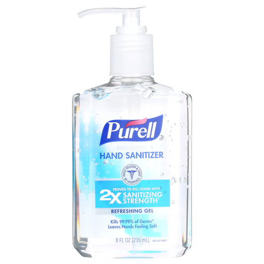 Purell Advanced Hand Sanitizer Refreshing Gel, 8 oz Pump Bottle