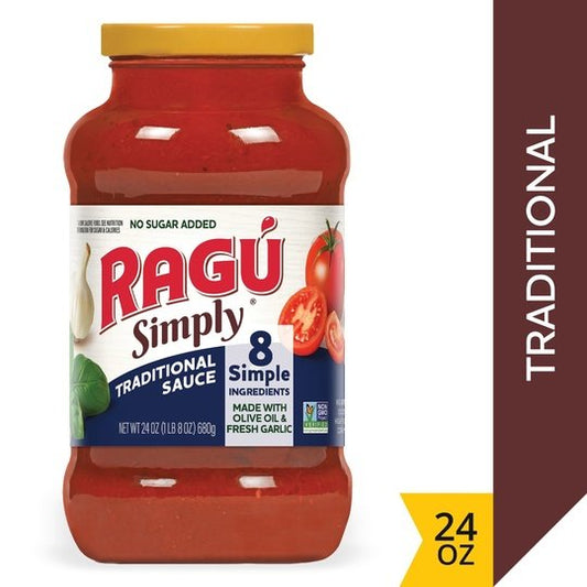 Ragu Simply Traditional Pasta Sauce, 24 oz.