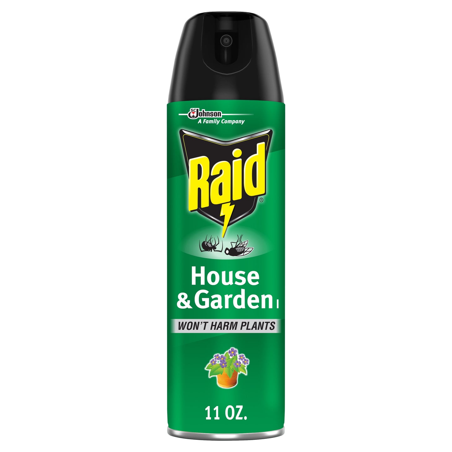 Raid House & Garden I, Kills Insects without Harming Plants, 11 oz