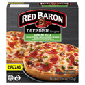 Red Baron Deep Dish Supreme Frozen Pizza 2 Count 11.5 oz