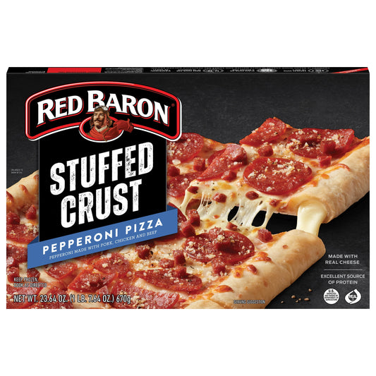 Red Baron Frozen Pizza Stuffed Crust Pepperoni