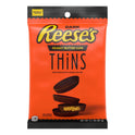 Reese's Thins Dark Chocolate Peanut Butter Cups Candy, Bag 3.1 oz