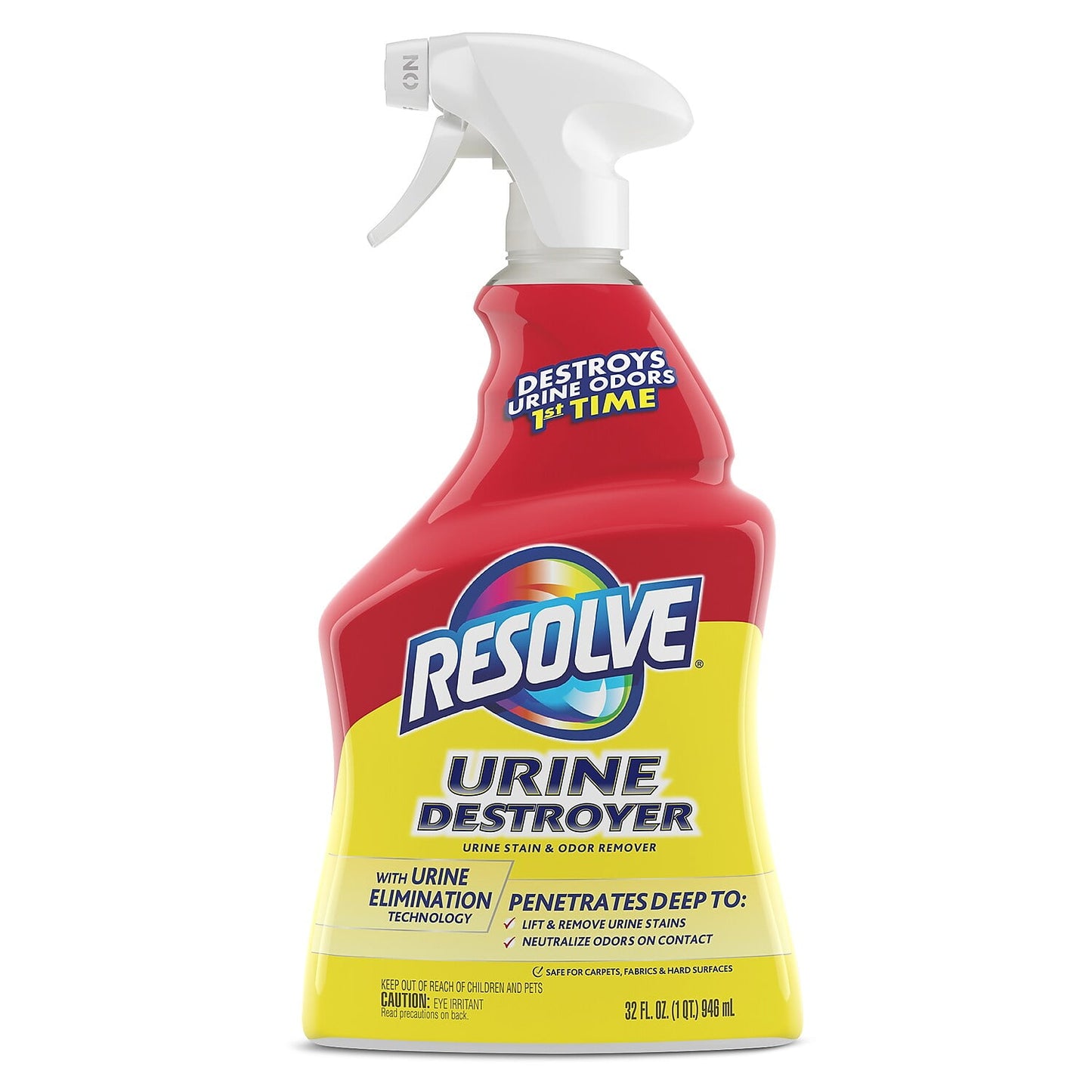 Resolve Urine Destroyer Pet Urine Stain and Odor Remover Spray, 32oz