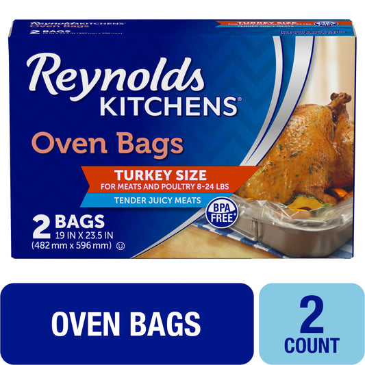 Reynolds Kitchens Turkey Oven Bags, 19 x 23.5 inches, 2 Count