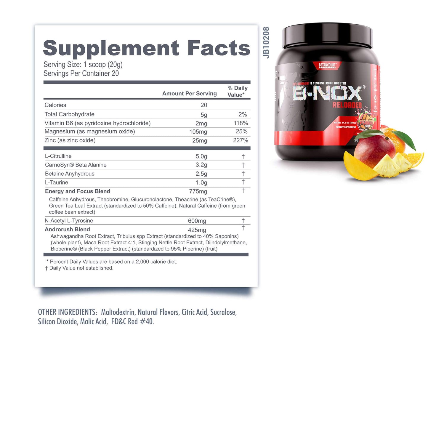 Betancourt Nutrition B-NOX Reloaded 20 Servings