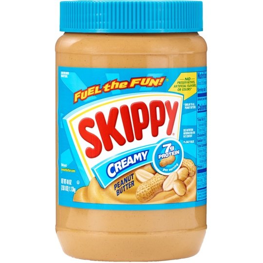 SKIPPY Peanut Butter, Creamy, 7G Protein per Serving, 40 oz Jar