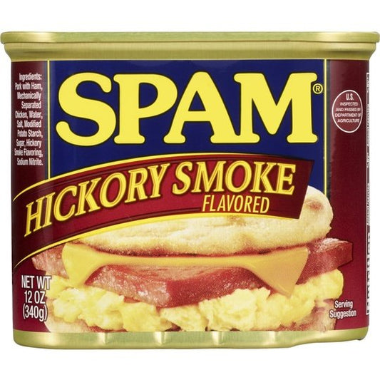 SPAM Hickory Smoke Flavored, 7 g protein per serving, 12 oz Aluminum Can