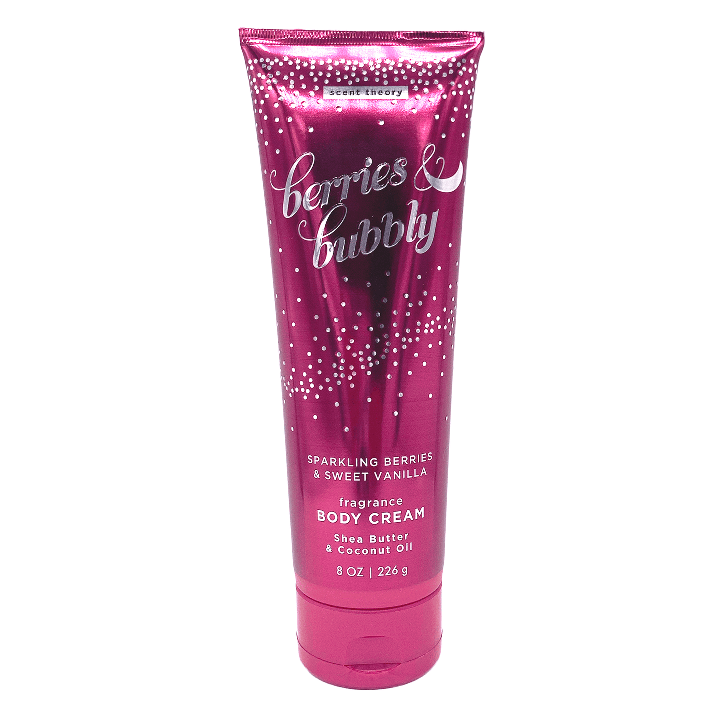 Scent Theory Hand and Body Cream with Shea Butter, Berries and Bubbly, 8 oz, for all skin types