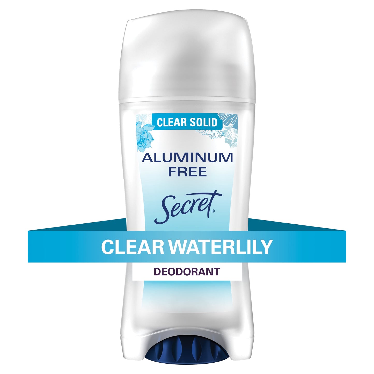 Secret Aluminum Free Deodorant for Women, Waterlily, 2.4 oz