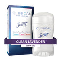 Secret Clinical Strength Clear Gel Antiperspirant Deodorant, Clean Lavender, 2.6 oz