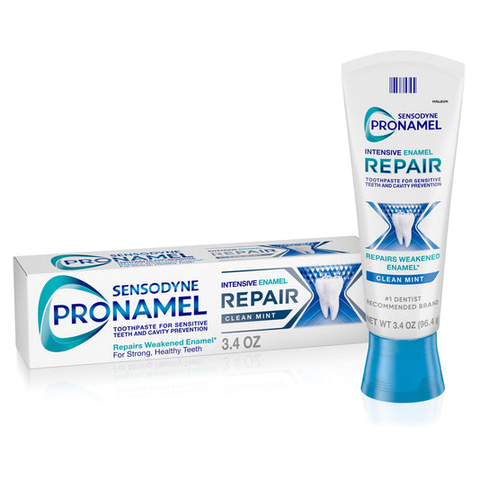 Sensodyne Pronamel Intensive Enamel Repair Sensitive Toothpaste, Clean Mint, 3.4 Oz